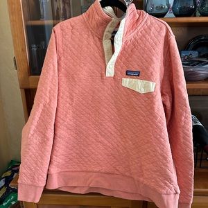 Patagonia women’s orange Quilted Sweater